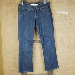 Hudson women's 29 jeans denim boot cut triangle